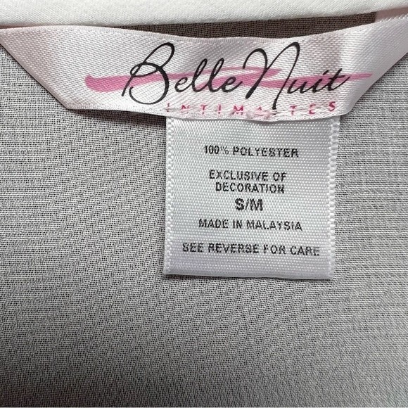 Belle Nuit Beaded Lace White Robe Small Medium Sheer Bridal Romantic - Picture 8 of 9